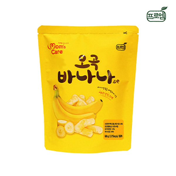 프로엠 오곡 바나나 스낵 60g x 1봉 / 유산균 대용량 아이과자