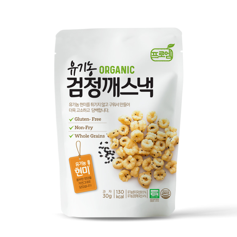 프로엠 유기농 현미 검정깨스낵 30g x 1봉